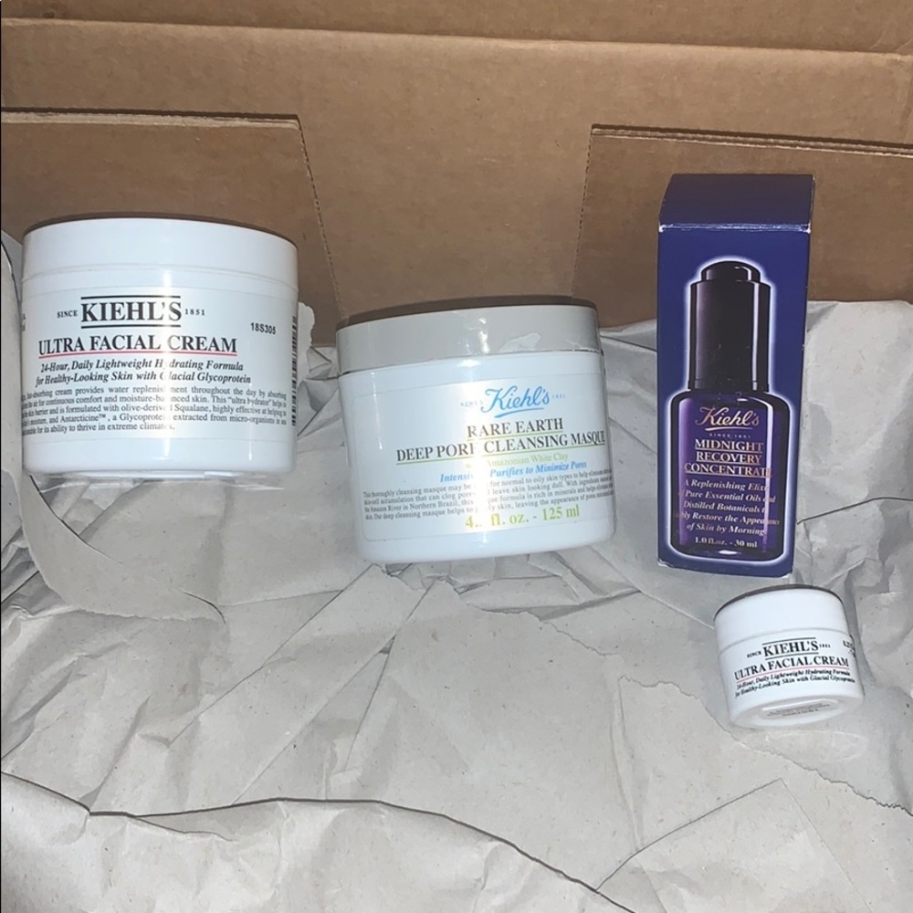 BUNDLE! Kiehl’s facial cream /masque/serum